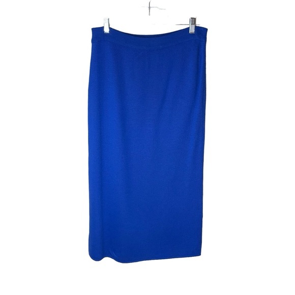 Vintage That’s Me! Royal Blue Sweater Maxi Skirt Size Large - Picture 1 of 4